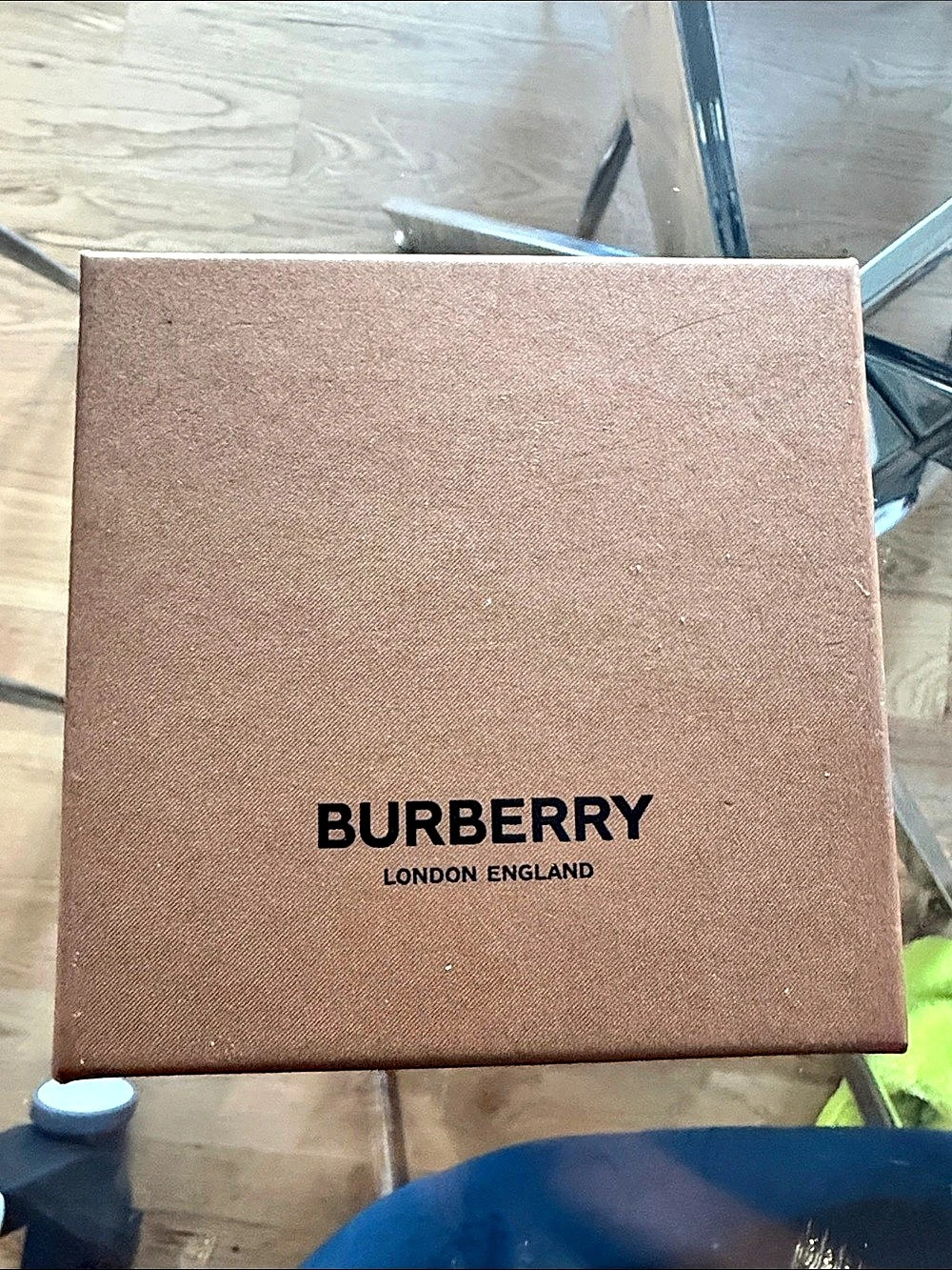 Authentic Burberry Gold-Tone Brooch like hair clips with Box Like New